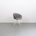 1x Hay About a Chair AAC21 Draaibaar Grijs/Taupe Stof - Wit, Ophalen of Verzenden, Zo goed als nieuw, Grijs, Metaal