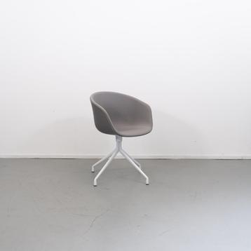 1x Hay About a Chair AAC21 Draaibaar Grijs/Taupe Stof - Wit beschikbaar voor biedingen