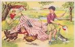 humor ansichtkaart kamperen met tent, Verzenden, Nieuw, 1940 tot 1960, Prent