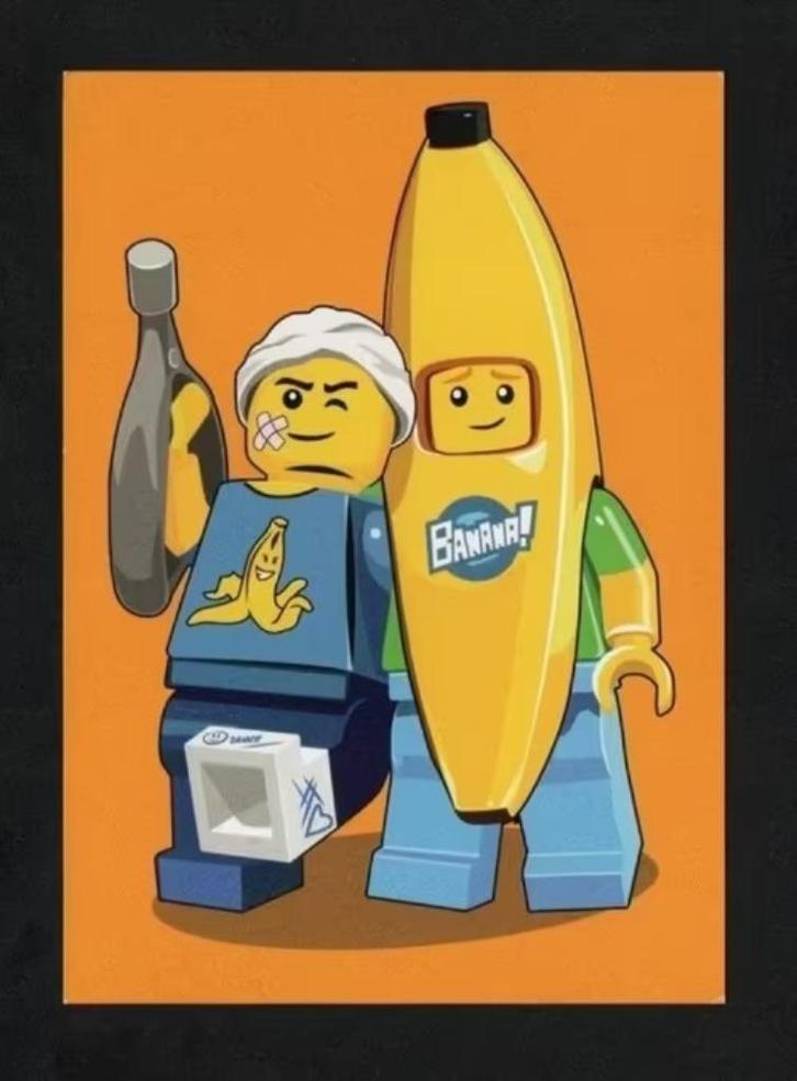 Ansichtkaart Lego Legopoppetjes Banaan., Verzamelen, Ansichtkaarten | Themakaarten, Ongelopen, 1980 tot heden, Kinderen, Ophalen of Verzenden