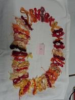 DMC borduurgarens restanten in rood, geel, oranje tinten., Hobby en Vrije tijd, Borduren en Borduurmachines, Ophalen of Verzenden