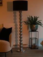 vloerlamp met bollen en zwarte kap. ( llife styl ), Ophalen, Zo goed als nieuw, Metaal, 150 tot 200 cm