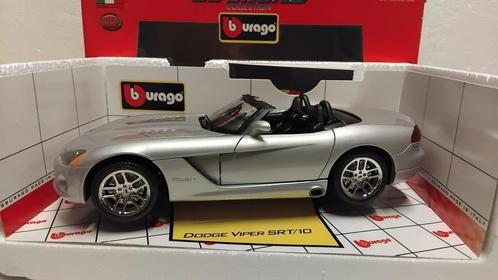 Dodge Viper SRT 10 cabriolet grijs Bburago metal 1:18 KRD, Hobby en Vrije tijd, Modelauto's | 1:18, Zo goed als nieuw, Auto, Bburago