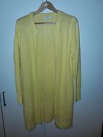 Jacqueline de Yong Geel Gehaakt Lang Vest Maat XL, Geel, Maat 46/48 (XL) of groter, Ophalen of Verzenden, Zo goed als nieuw