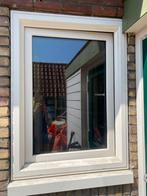 Kunststof Kozijn met Raam, Doe-het-zelf en Verbouw, Glas en Ramen, Ophalen, Gevelraam of Ruit, Gebruikt, 80 tot 120 cm