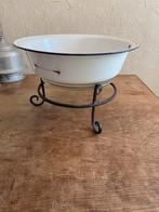 Antiek curiosa Emaille Wasbak Waterschaal waterbak, Ophalen of Verzenden