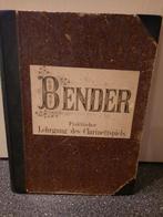 Bender muziekboek voor klarinet, Ophalen of Verzenden, Les of Cursus, Klarinet
