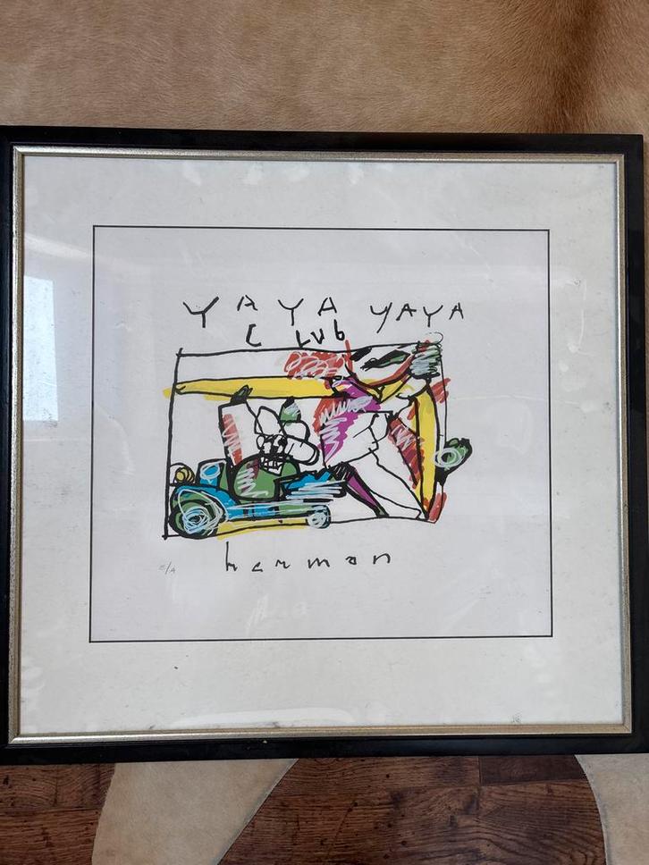 Herman Brood Zeefdruk E/A, Antiek en Kunst, Kunst | Etsen en Gravures, Ophalen