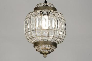 hanglamp kristal messing bank bed vide woonkeuken tafel lamp beschikbaar voor biedingen