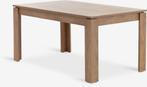 Wild eiken eettafel, Ophalen, 50 tot 100 cm, Zo goed als nieuw, Vijf personen of meer