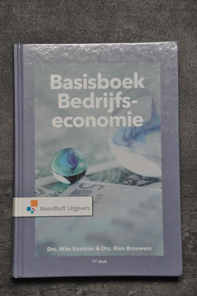 Basisboek Bedrijfseconomie, Boeken, Studieboeken en Cursussen, Zo goed als nieuw, HBO, Beta, Ophalen of Verzenden