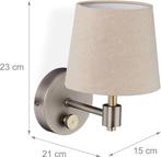 2 Scandinavische wandlampen, dimbaar met schakelaar (z.g.an), Ophalen of Verzenden, Zo goed als nieuw