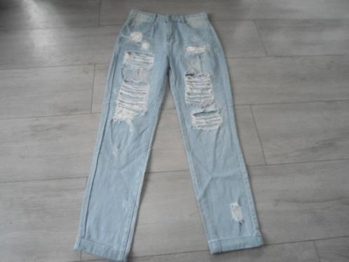 Shein; Vintage spijkerbroek met omslag; maat M, Kleding | Dames, Spijkerbroeken en Jeans, Gedragen, W30 - W32 (confectie 38/40)