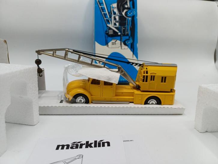 Marklin Magirus Deutz kraanwagen, Hobby en Vrije tijd, Modelauto's | 1:50, Zo goed als nieuw, Bus of Vrachtwagen, Wsi, Ophalen of Verzenden