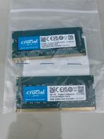 2x 8GB DDR4-2400 Crucial Laptop Geheugen, Computers en Software, RAM geheugen, Gebruikt, DDR4, Ophalen of Verzenden, Laptop