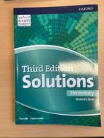 Solutions elementary Student’s Book (third ed.), Boeken, Schoolboeken, Verzenden, Gelezen, Overige niveaus, Engels