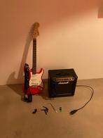 Squier Stratocaster en Marshal versterker, Muziek en Instrumenten, Snaarinstrumenten | Gitaren | Elektrisch, Ophalen, Zo goed als nieuw