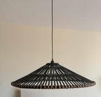 Zwarte rotan bamboo hanglamp 80cm, Huis en Inrichting, Lampen | Hanglampen, Ophalen, Zo goed als nieuw, 75 cm of meer, Overige materialen