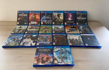 Diverse Playstion 4 spellen beschikbaar voor biedingen