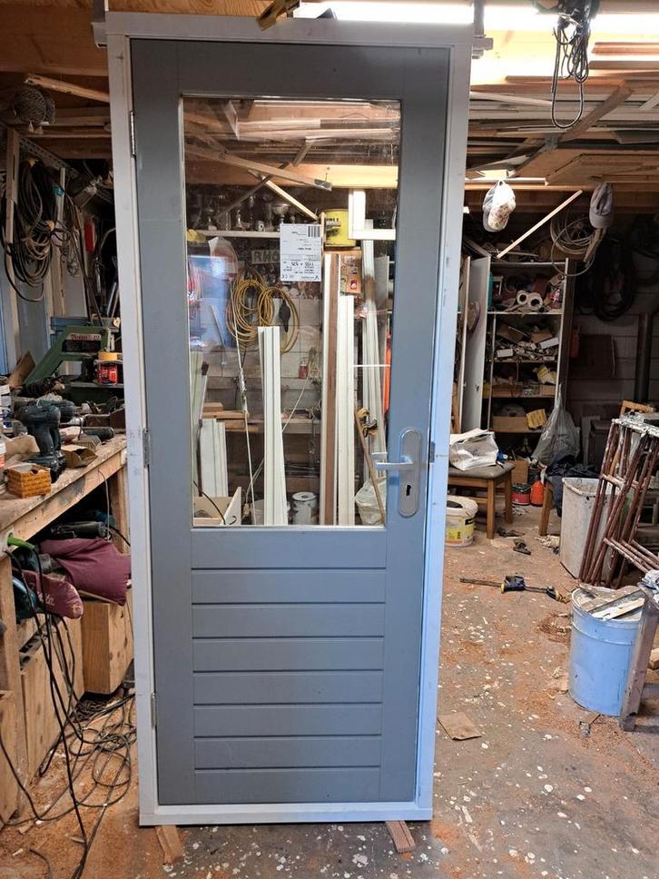 Nieuwe buitendeur/achterdeur, compleet in nieuw kozijn, Doe-het-zelf en Verbouw, Kozijnen en Schuifpuien, Nieuw, Deurkozijn, Hout