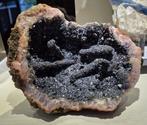 Unieke Amethist geode met Galena stalactieten. Marokko, Ophalen of Verzenden