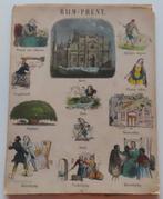 Uit inboedel: 11 Antieke Rijm/Cents prenten 22,5 x 29 cm, Verzenden