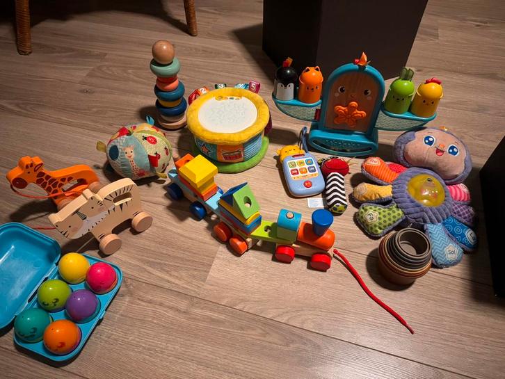 Divers babyspeelgoed, zie foto’s (hout, Little Dutch, Vtech), Kinderen en Baby's, Speelgoed | Babyspeelgoed, Gebruikt, Overige typen