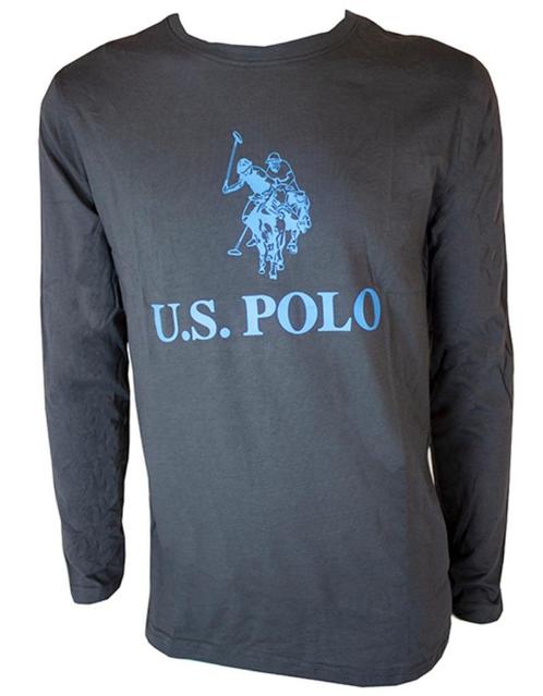 Grijze US Polo Assn heren longsleeve maat L *NieuW* a, Kleding | Heren, T-shirts, Nieuw, Maat 52/54 (L), Grijs, Ophalen of Verzenden