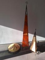 Marrokaanse lampen set. Echt leer & handbeschilderd., Ophalen, Gebruikt, Overige materialen, 75 cm of meer