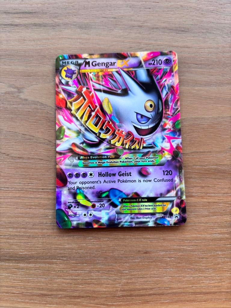 M Gengar-EX XY166, Ophalen of Verzenden, Zo goed als nieuw, Losse kaart