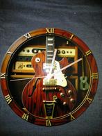 UNIEKE GITAAAR KLOK - Dé Blikvanger voor Jouw Man cave, Ophalen of Verzenden, Nieuw, Wandklok