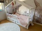 Onderschuiflades bedhuisje (maison) 200x90 wit Petit Amelie, Ophalen, Zo goed als nieuw, 180 cm of meer, 70 tot 85 cm