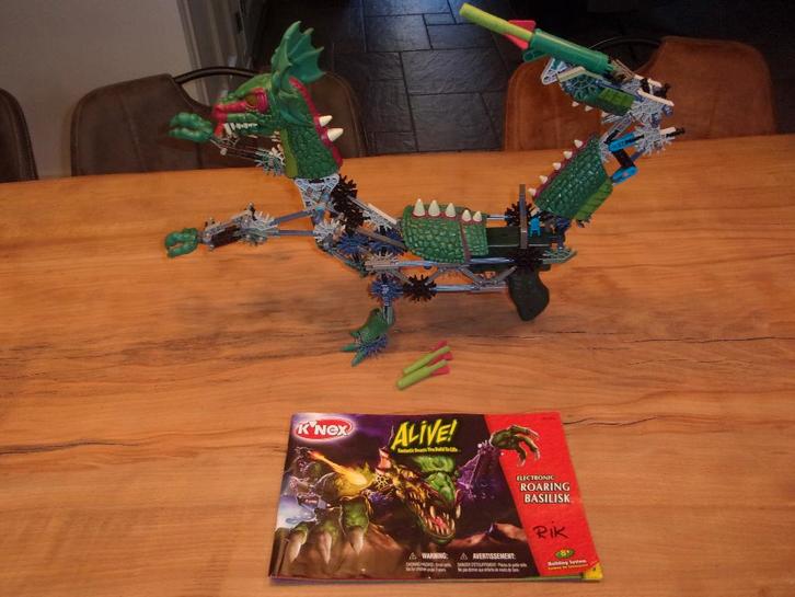 K'NEX ALIVE Electronic Roaring Basilisk 13053/63182, Kinderen en Baby's, Speelgoed | Bouwstenen, Gebruikt, K'nex, Ophalen of Verzenden
