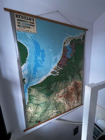 Landkaart Nederland vintage  beschikbaar voor biedingen