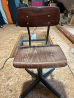 Vintage Houten stoel, Ophalen, Gebruikt, Bruin, Eén