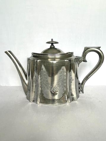 oude Walker & Hall Sheffield verzilverde theepot beschikbaar voor biedingen