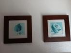 2 schilderijtjes 28x28cm, Minder dan 50 cm, Nieuw, Ophalen of Verzenden, Minder dan 50 cm