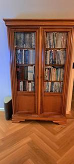 Boekenkast / vitrinekast - Kersenhout - 100x180cm, Huis en Inrichting, Kasten | Boekenkasten, Ophalen, 100 tot 150 cm, Klassiek