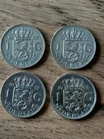 4  Nederlandse zilveren Guldens Juliana, 1 gulden, Koningin Juliana, Setje, Zilver