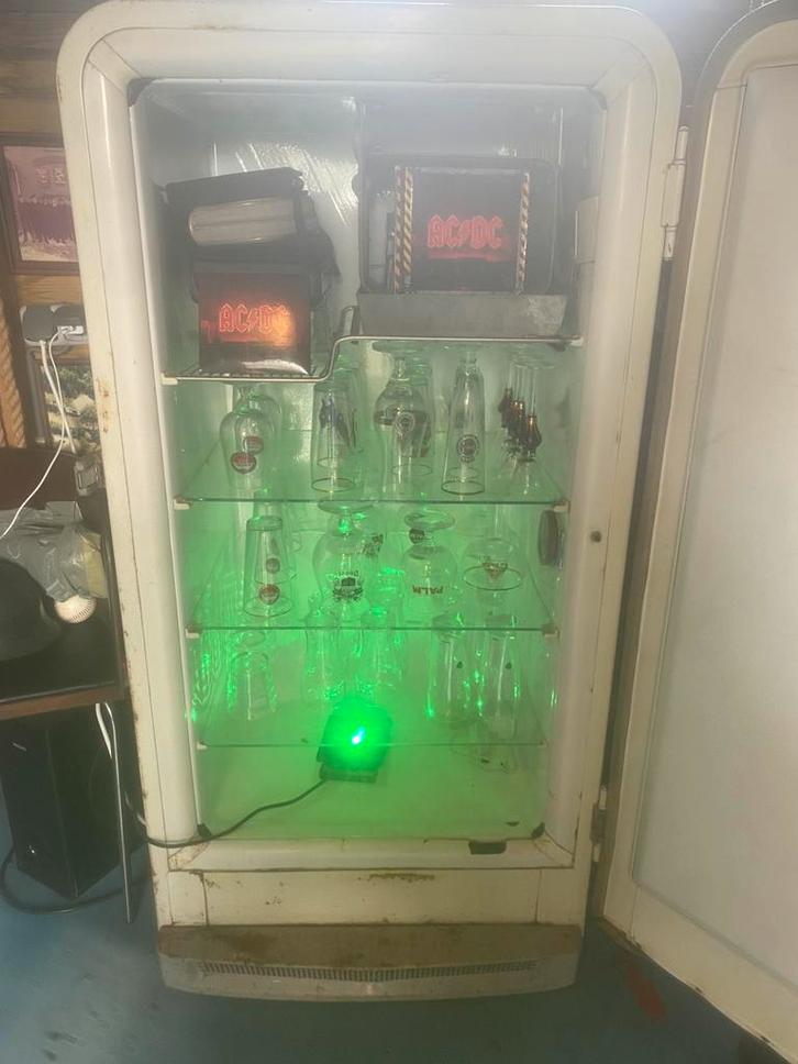 Bolle amerikaanse koelkast general moters, Witgoed en Apparatuur, Koelkasten en IJskasten, Gebruikt, Zonder vriesvak, 200 liter of meer