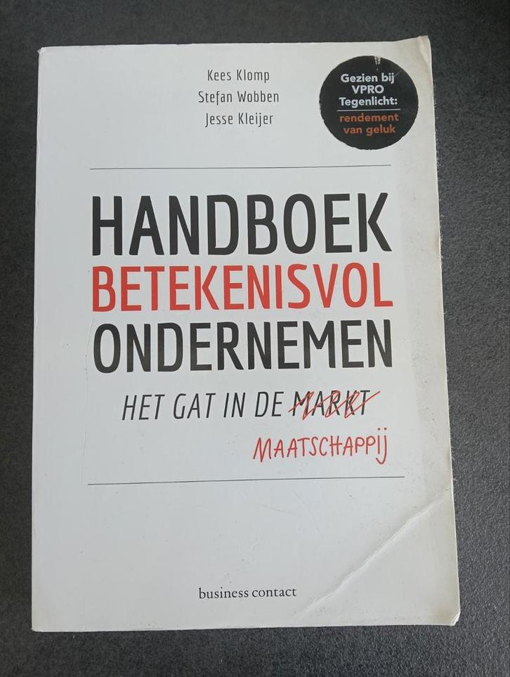 Jesse Kleijer - Handboek betekenisvol ondernemen, Boeken, Wetenschap, Zo goed als nieuw, Sociale wetenschap, Ophalen of Verzenden