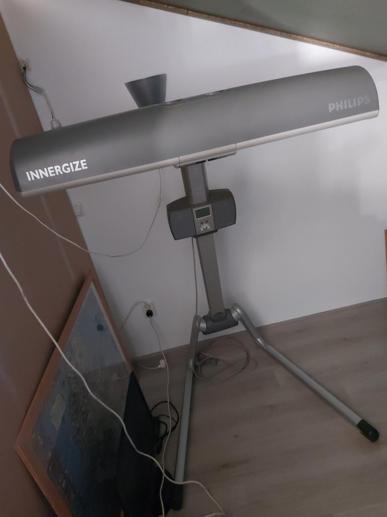 Philips zonnebank met infrarood Innergize HB 935, Ophalen, Gebruikt, Zonnebank enkelzijdig, Minder dan 10 lampen