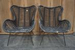 Rotan stoelen loungestoelen tuinstoelen rieten loungestoel, Ophalen of Verzenden, Gebruikt, Rotan