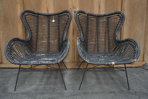 Rotan stoelen loungestoelen tuinstoelen rieten loungestoel, Tuin en Terras, Tuinstoelen, Gebruikt, Rotan, Ophalen of Verzenden