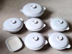 Partij FRIS EDAM servies 7 schalen  parelgrijs 1955, Ophalen of Verzenden