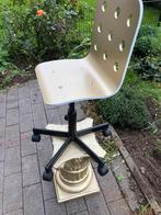 Bureau stoel goud met wit randje, Huis en Inrichting, Bureaustoelen, Ophalen, Gebruikt, Overige kleuren, Bureaustoel