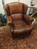 schapen leren stoel, Huis en Inrichting, Fauteuils, Ophalen, Gebruikt