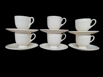 6 wedgwood Edmé espresso kop en schotels beschikbaar voor biedingen