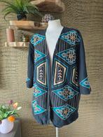 Kimono jasje met kralen 44/46 katoenen jasje H&M erg leuk, H&M, Zwart, Maat 42/44 (L), Ophalen of Verzenden