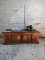 Vintage Bulgaarse bruids kist salontafel hutkoffer houten, Antiek en Kunst, Curiosa en Brocante, Ophalen of Verzenden